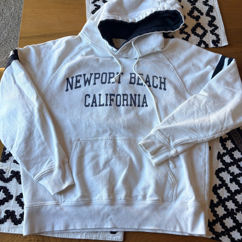 Pacsun J Galt White Newport Beach California Hoodie one size